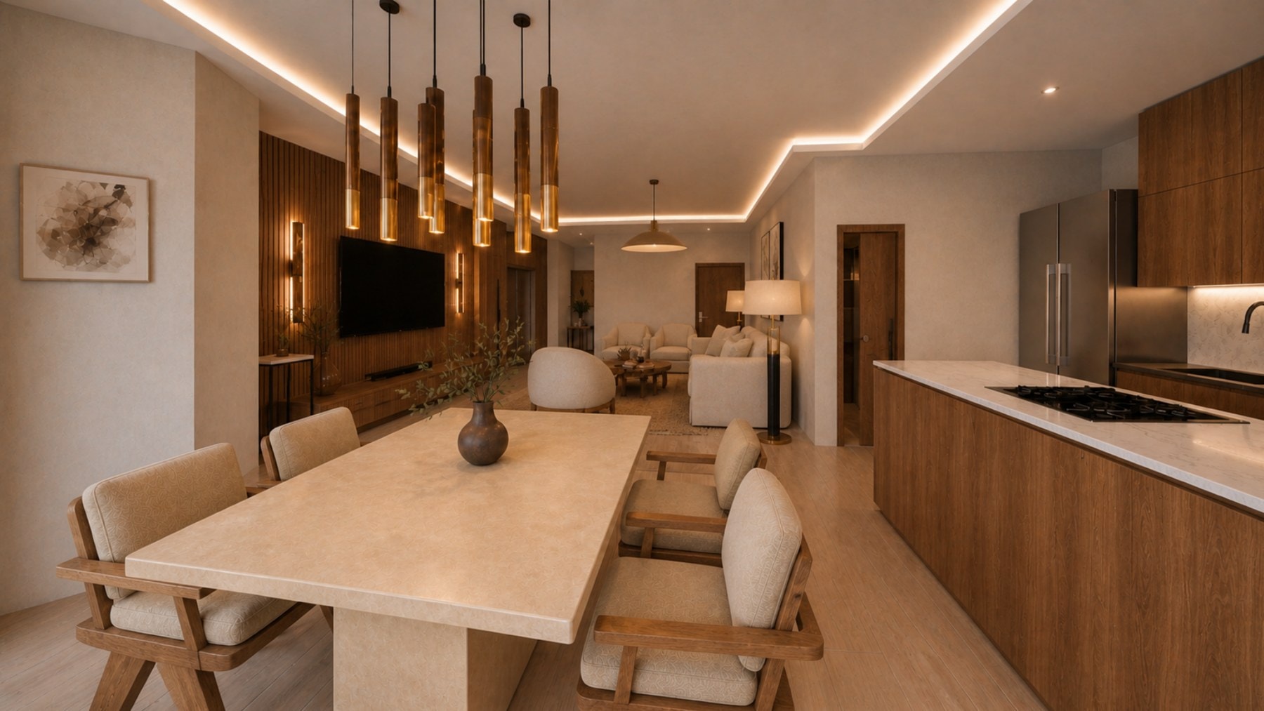 Japandi interior view 2